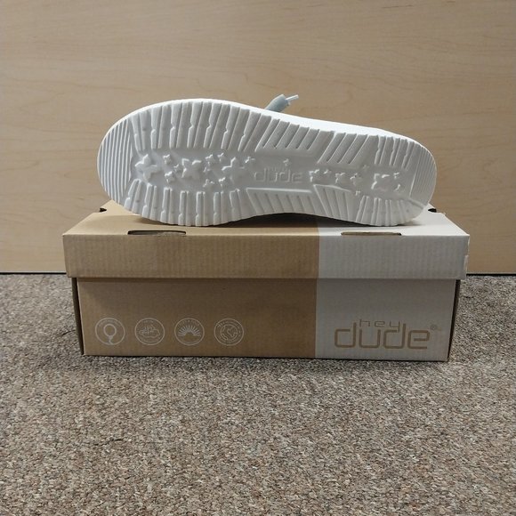 Hey Dude Wendy Stretch Glacial Grey Women's Shoe - Picture 3 of 3